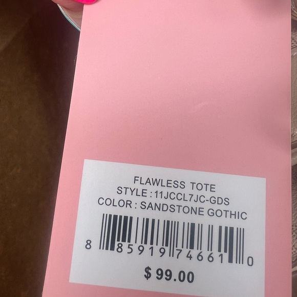NWT Juicy Couture Flawless Tote Sandstone Gothic $99 - Picture 6 of 6